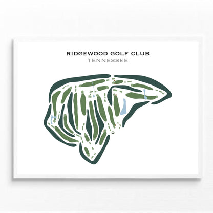 Ridgewood Golf Club, Tennessee - Printed Golf Courses