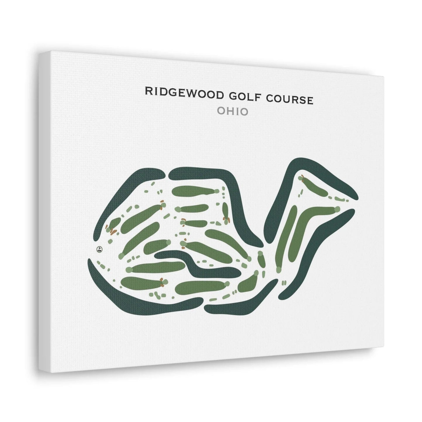 Ridgewood Golf Course, Ohio - Printed Golf Courses