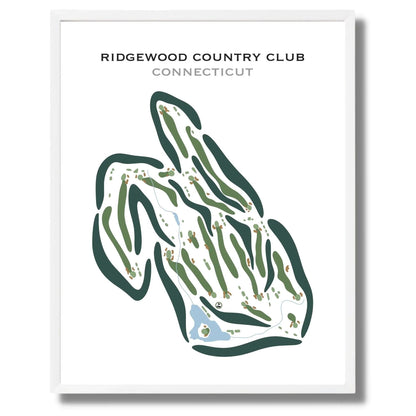 Ridgewood Country Club, Connecticut - Printed Golf Courses
