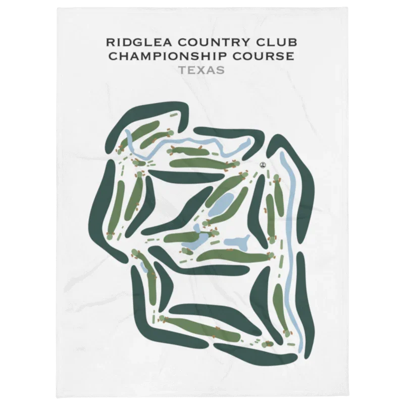 Ridglea Country Club - Championship Golf Course, Texas - Printed Golf Courses