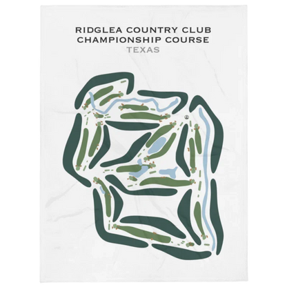 Ridglea Country Club - Championship Golf Course, Texas - Printed Golf Courses