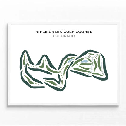 Rifle Creek Golf Course, Colorado - Printed Golf Course