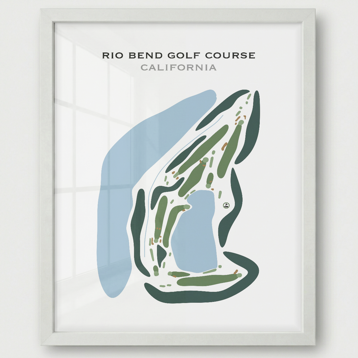 Rio Bend Golf Course, California - Printed Golf Courses