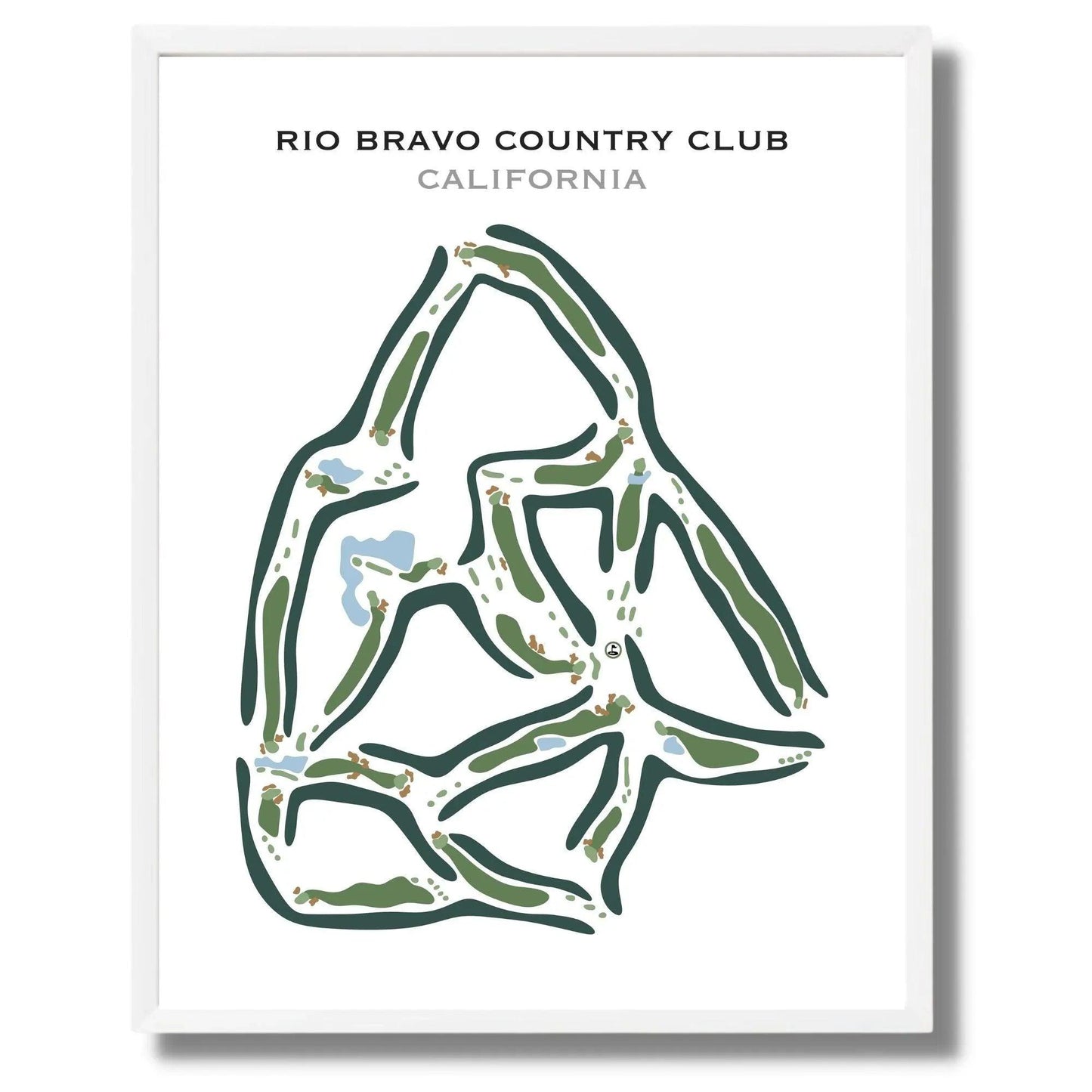 Rio Bravo Country Club, California - Printed Golf Course
