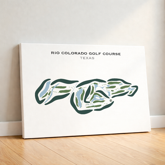 Rio Colorado Golf Course, Texas - Printed Golf Courses