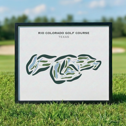 Rio Colorado Golf Course, Texas - Printed Golf Courses