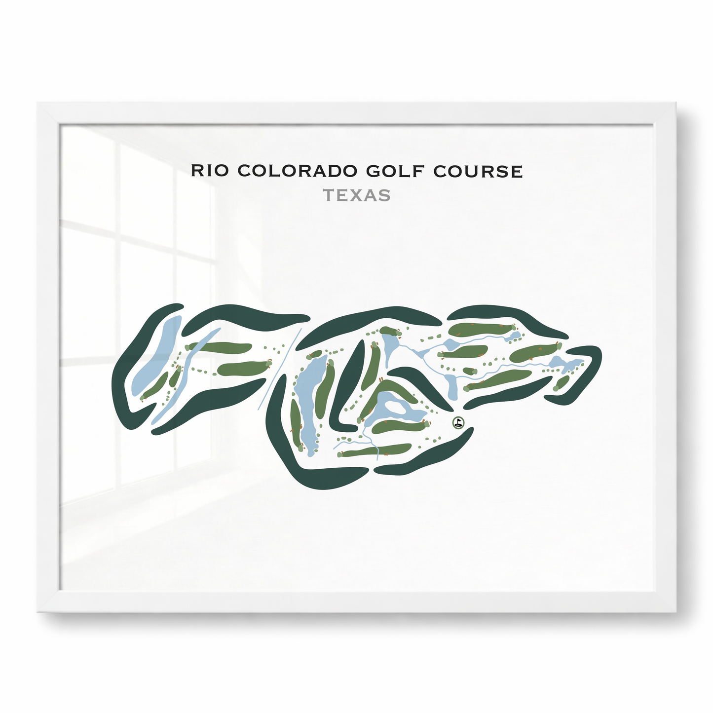 Rio Colorado Golf Course, Texas - Printed Golf Courses