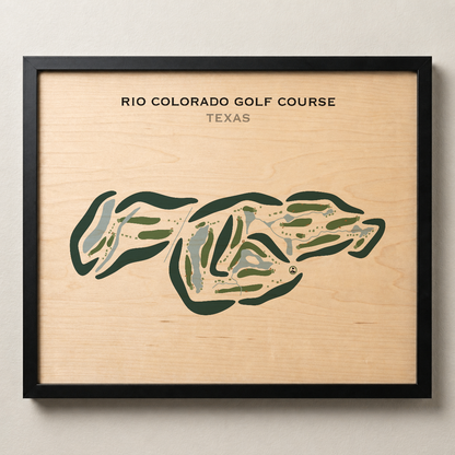 Rio Colorado Golf Course, Texas - Printed Golf Courses