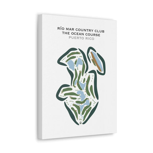 Rio Mar Country Club - The Ocean Course, Puerto Rico - Printed Golf Courses