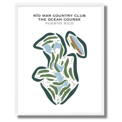 Rio Mar Country Club - The Ocean Course, Puerto Rico - Printed Golf Courses