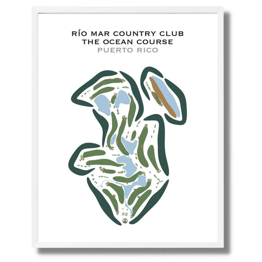 Rio Mar Country Club - The Ocean Course, Puerto Rico - Printed Golf Courses