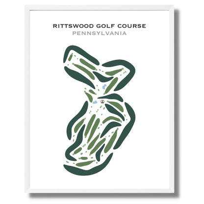 Rittswood Golf Course, Pennsylvania - Printed Golf Courses