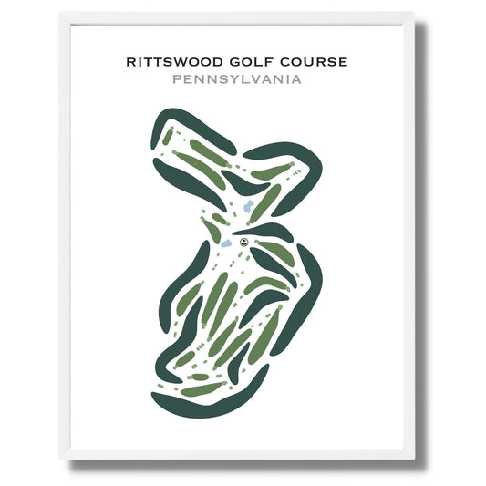 Rittswood Golf Course, Pennsylvania - Printed Golf Courses