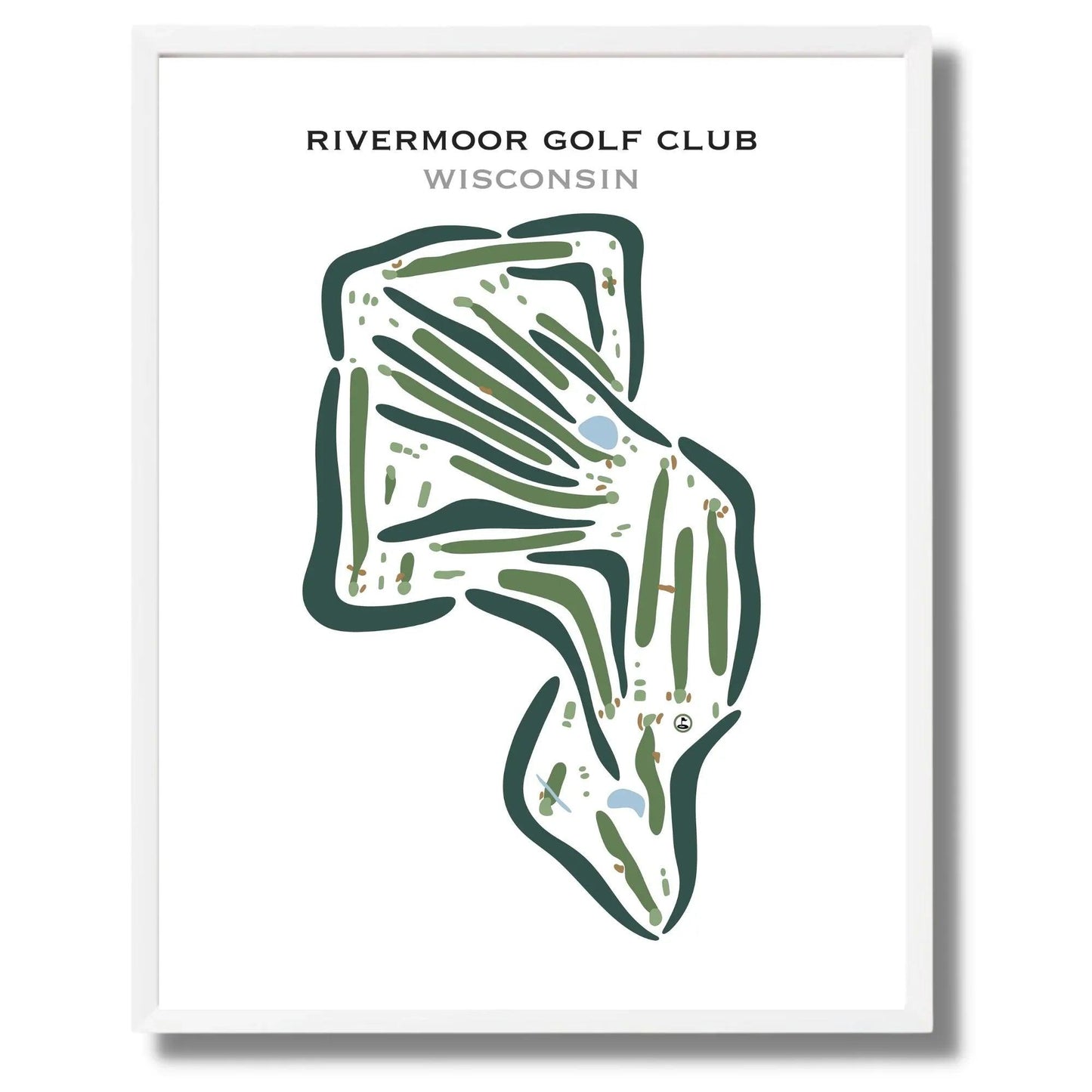 Rivermoor Golf Club, Wisconsin - Printed Golf Courses