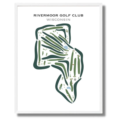 Rivermoor Golf Club, Wisconsin - Printed Golf Courses