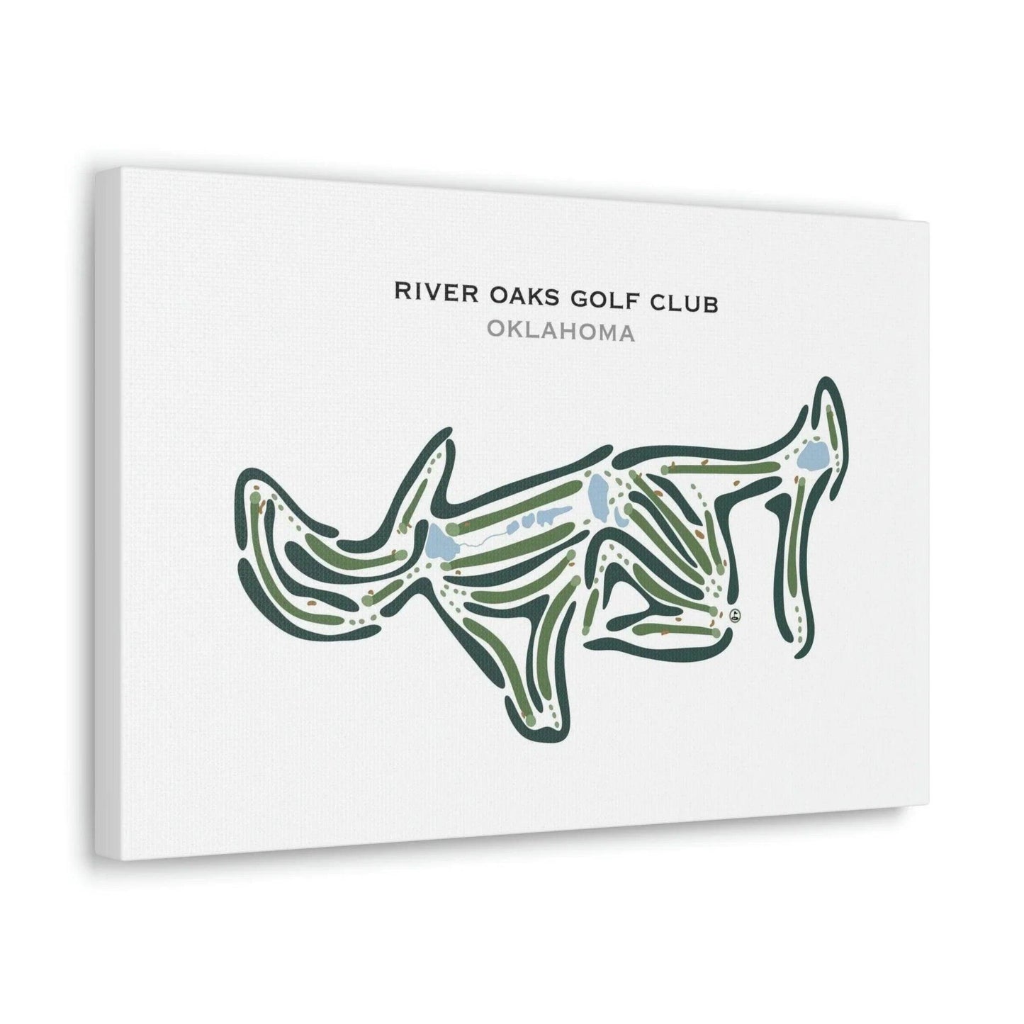 River Oaks Golf Club, Oklahoma - Printed Golf Courses