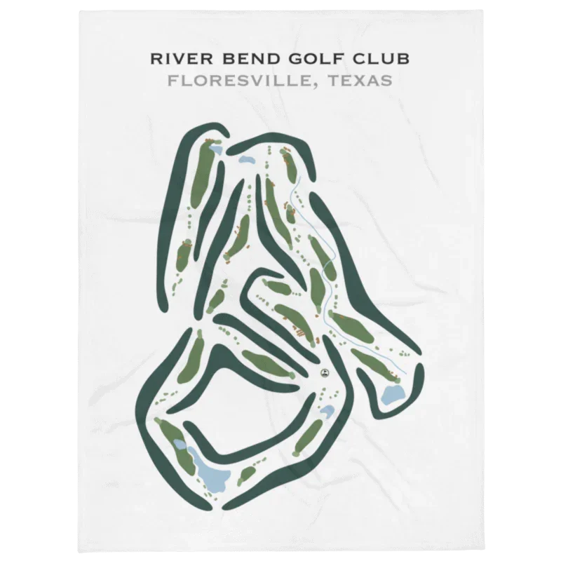 River Bend Golf Club, Floresville, Texas - Printed Golf Courses
