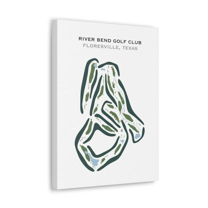 River Bend Golf Club, Floresville, Texas - Printed Golf Courses