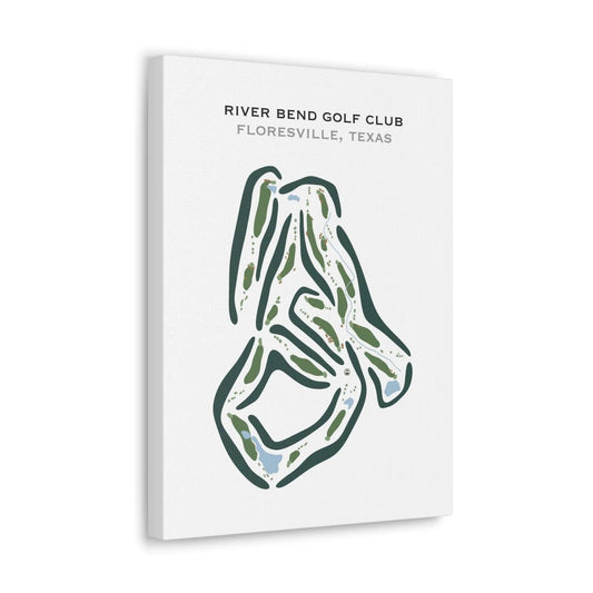 River Bend Golf Club, Floresville, Texas - Printed Golf Courses