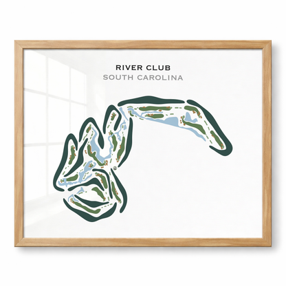 River Club, South Carolina - Printed Golf Courses