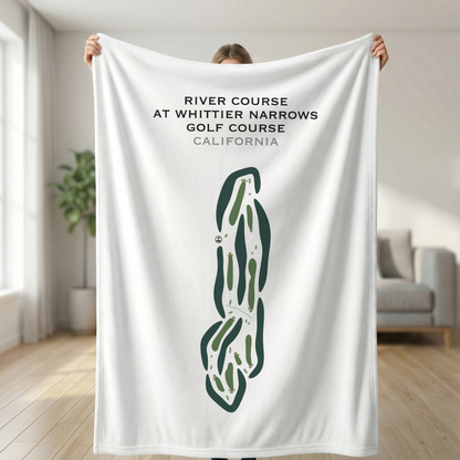River Course at Whittier Narrows Golf Course, California - Printed Golf Courses