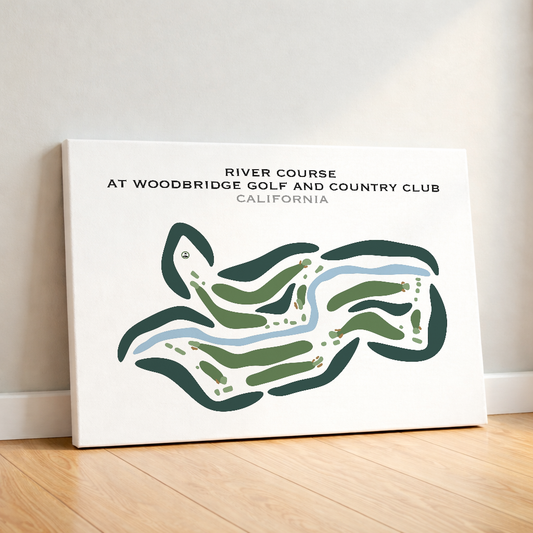 River Course at Woodbridge Golf & Country Club, California - Printed Golf Courses