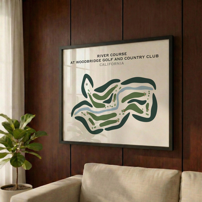 River Course at Woodbridge Golf & Country Club, California - Printed Golf Courses