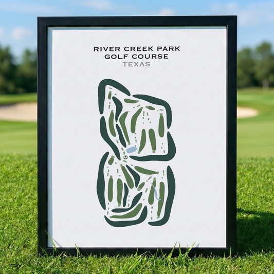 River Creek Park Golf Course, Texas - Printed Golf Courses