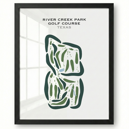 River Creek Park Golf Course, Texas - Printed Golf Courses