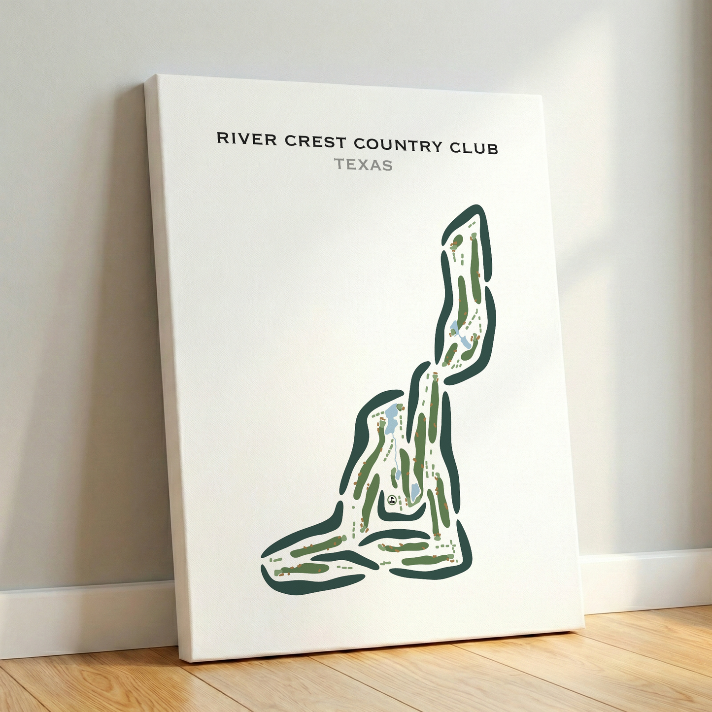 River Crest Country Club, Texas - Printed Golf Courses