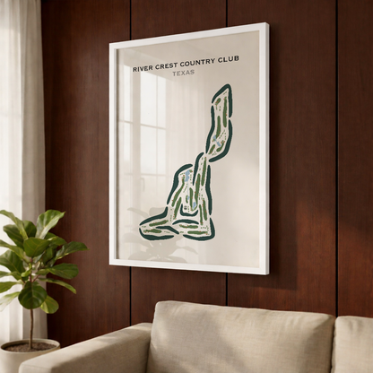 River Crest Country Club, Texas - Printed Golf Courses