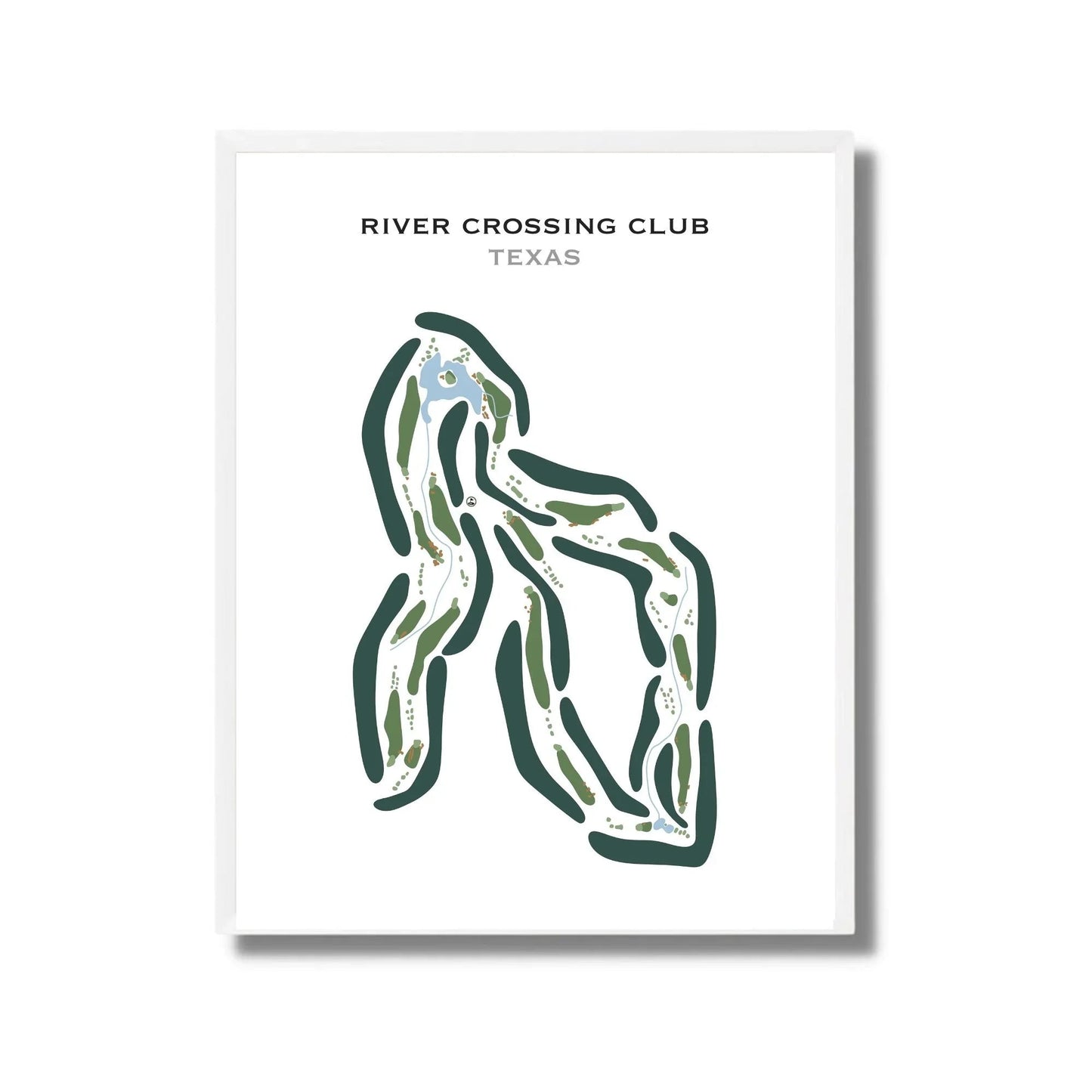 River Crossing Club, Texas - Printed Golf Courses
