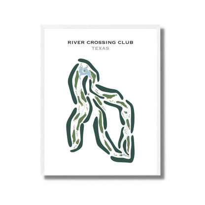 River Crossing Club, Texas - Printed Golf Courses