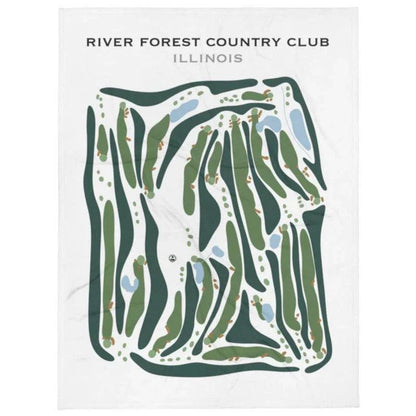 River Forest Country Club, Illinois - Printed Golf Courses