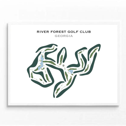 River Forest Golf Club, Georgia - Printed Golf Courses
