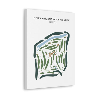 River Greens Golf Course, Ohio - Printed Golf Courses
