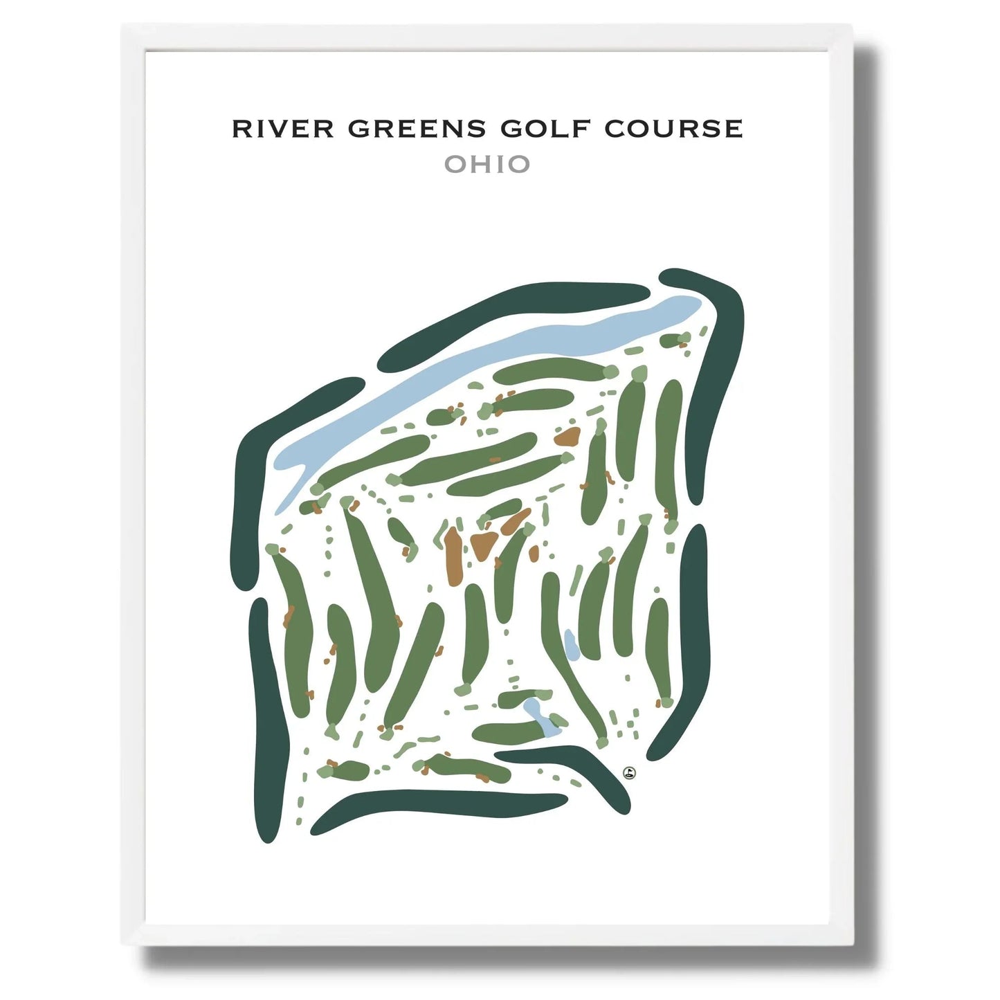 River Greens Golf Course, Ohio - Printed Golf Courses