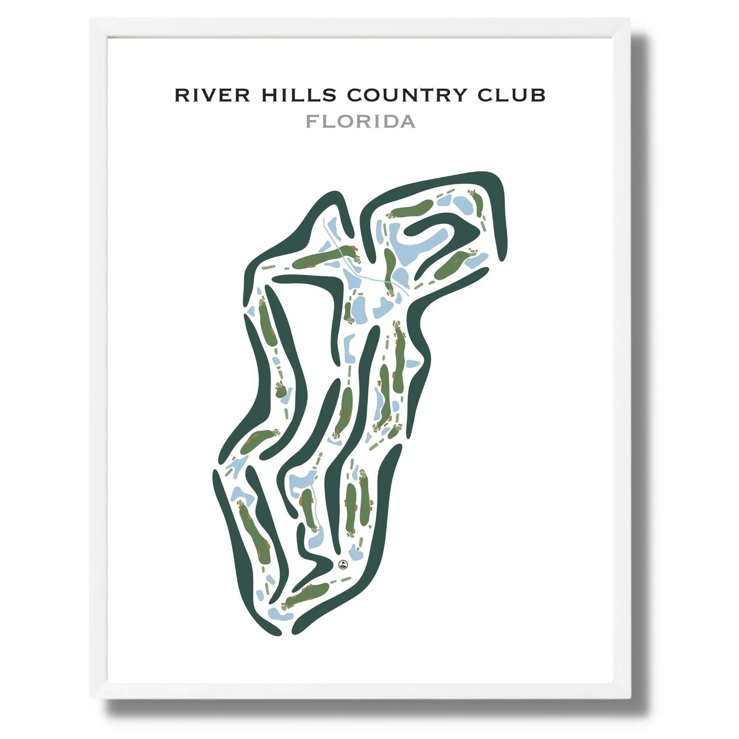 River Hills Country Club, Florida - Printed Golf Courses