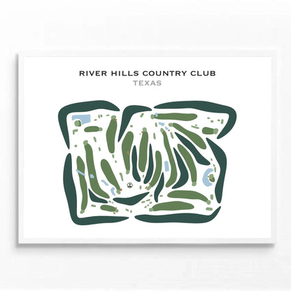 River Hills Country Club, Texas - Printed Golf Courses