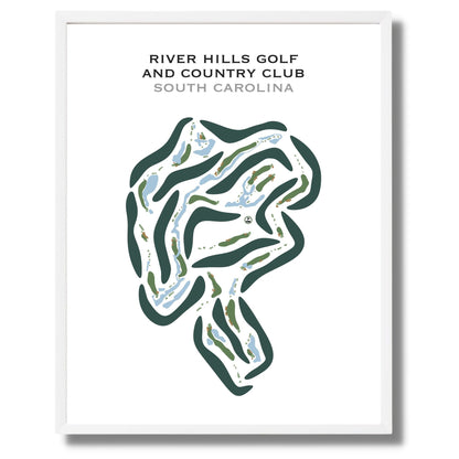 River Hills Golf & Country Club, South Carolina - Printed Golf Courses