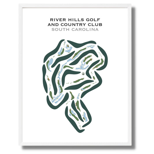 River Hills Golf & Country Club, South Carolina - Printed Golf Courses