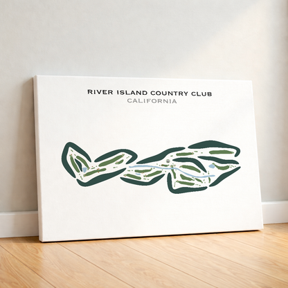 River Island Country Club, California - Printed Golf Courses