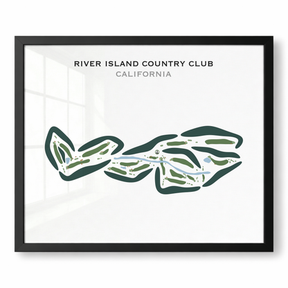 River Island Country Club, California - Printed Golf Courses