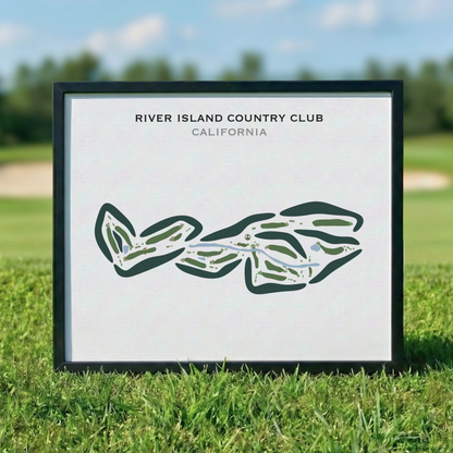 River Island Country Club, California - Printed Golf Courses