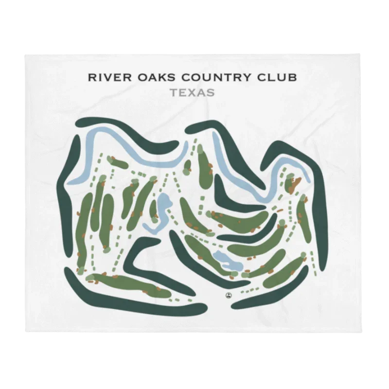 River Oaks Country Club, Texas - Printed Golf Courses