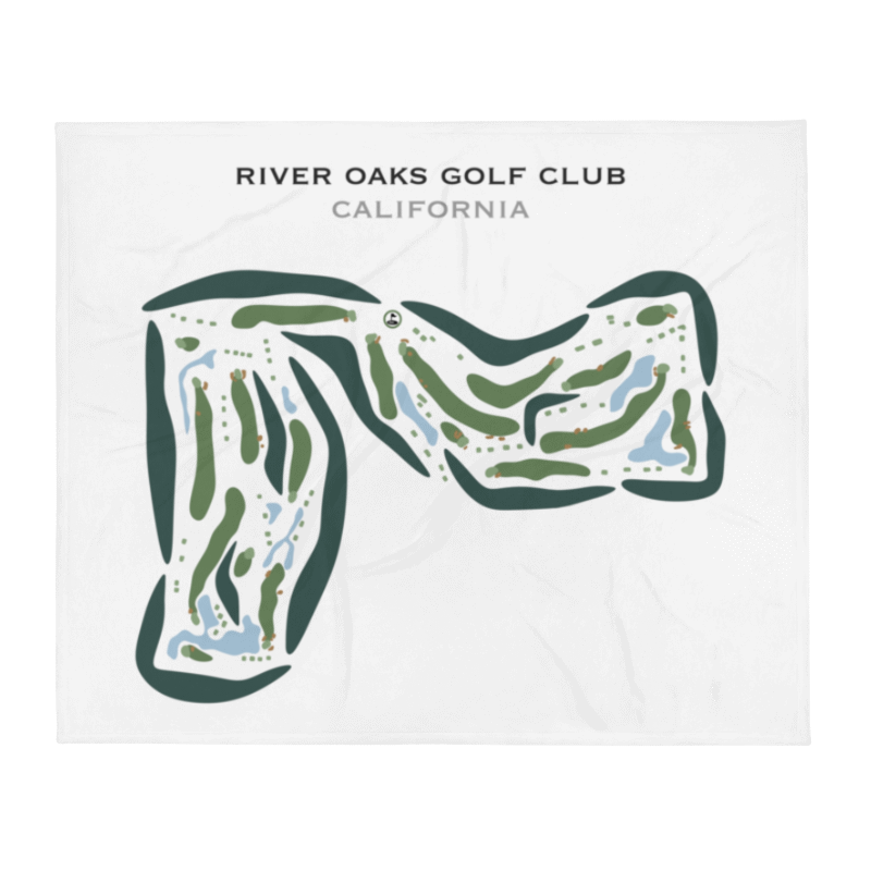River Oaks Golf Club, California - Printed Golf Courses
