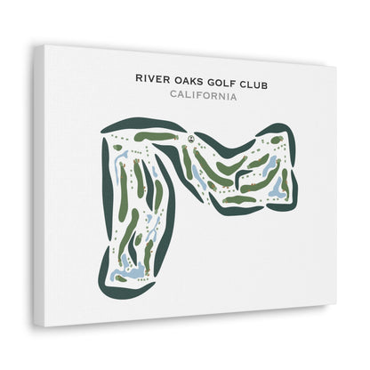 River Oaks Golf Club, California - Printed Golf Courses
