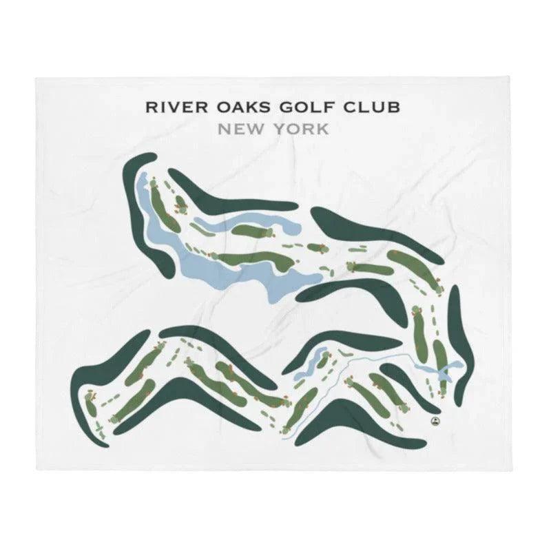 River Oaks Golf Club, New York - Printed Golf Course