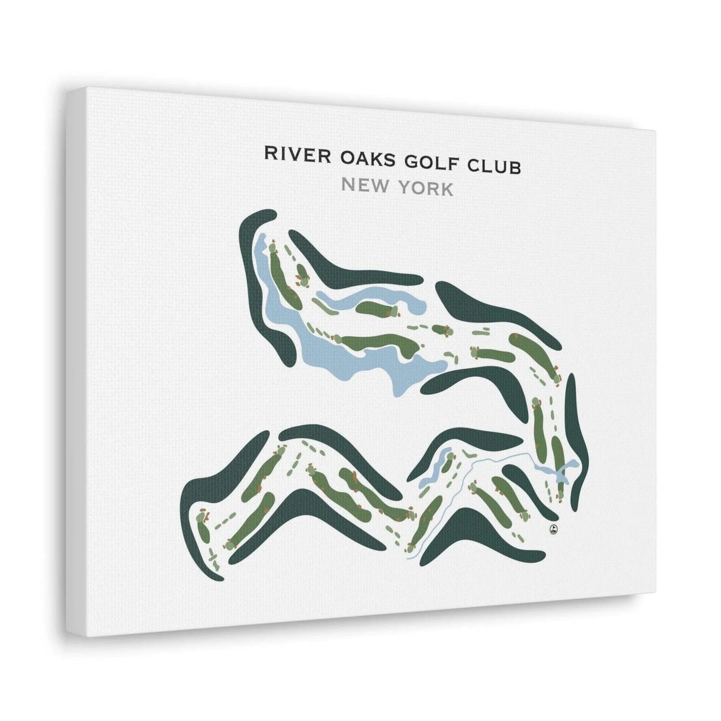 River Oaks Golf Club, New York - Printed Golf Course