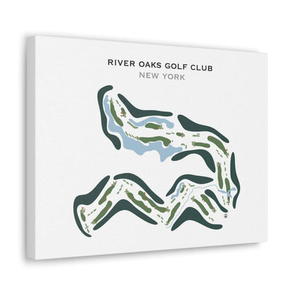 River Oaks Golf Club, New York - Printed Golf Course